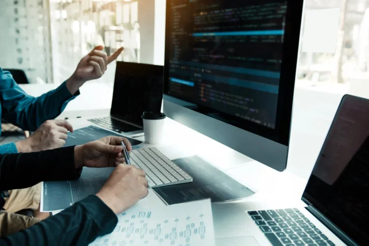 Developer working on custom software and AI solutions for scalable startups and businesses